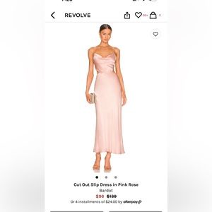 Never worn Bardot slip dress